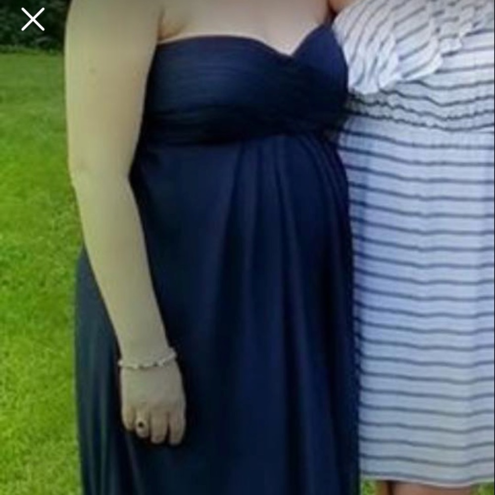 Navy blue bridesmaid dress